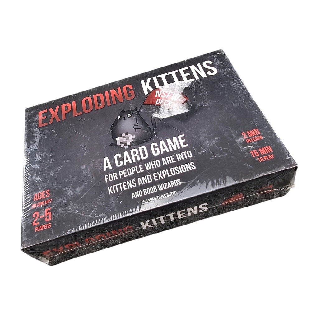Exploding Kittens NSFW Edition Card Game‎ Sealed Adult Party Game Holiday Fun